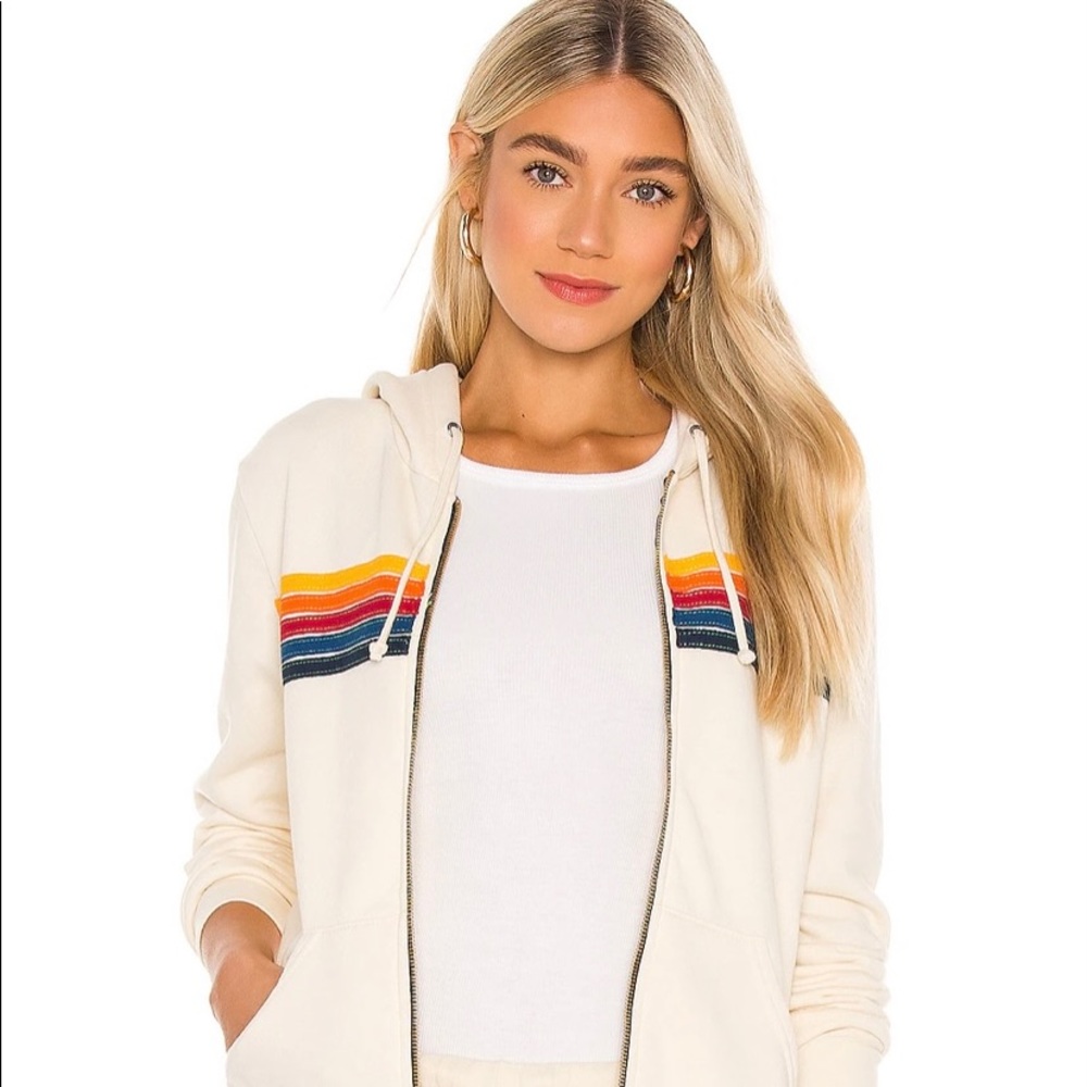 Aviator nation zip up hoodie